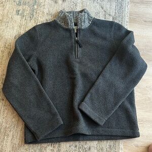 J crew fleece quarter zip